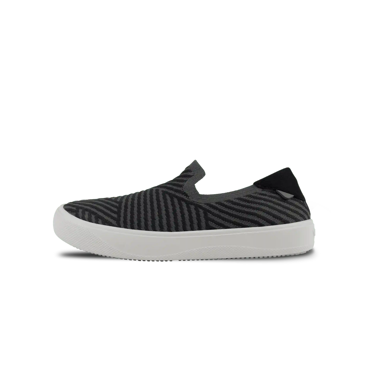 Women's Boardwalk Slip-On - Dark Grey/Black Zigzag